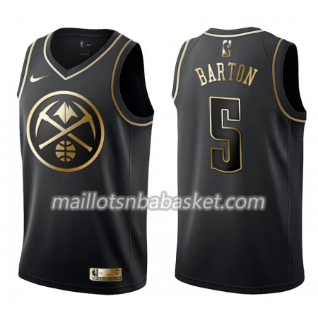 Maillot Homme Denver Nuggets Will Barton 5 Nike Noir Gold Edition Swingman